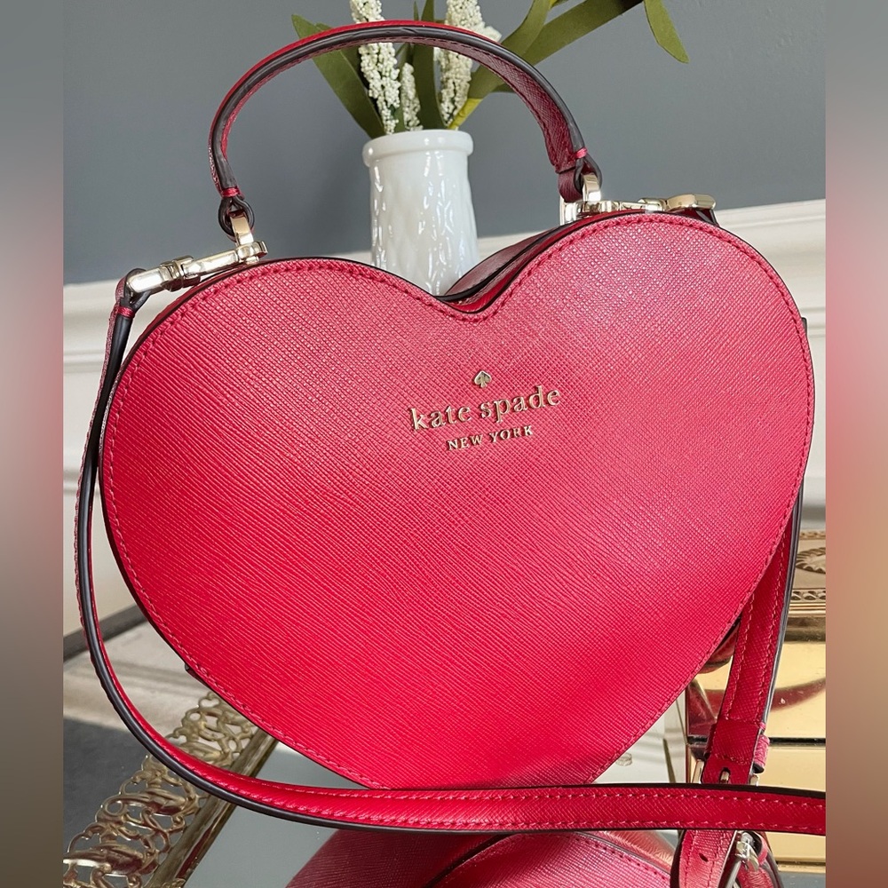 Kate Spade Red Heart-Shaped Bag - Picture 3 of 12